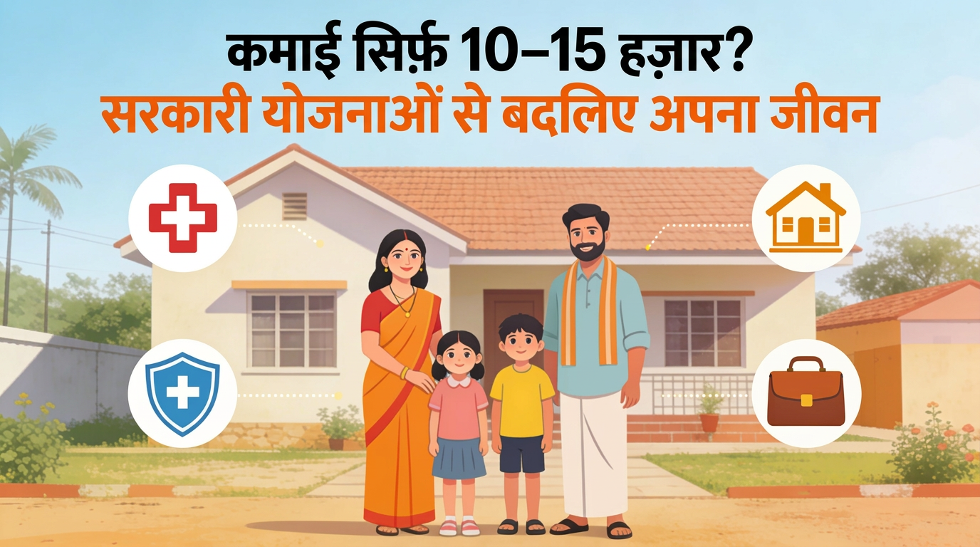 कमाई सिर्फ़ 10 से 15 हज़ार? इन छुपी सरकारी योजनाओं से बदलिए अपना जीवन