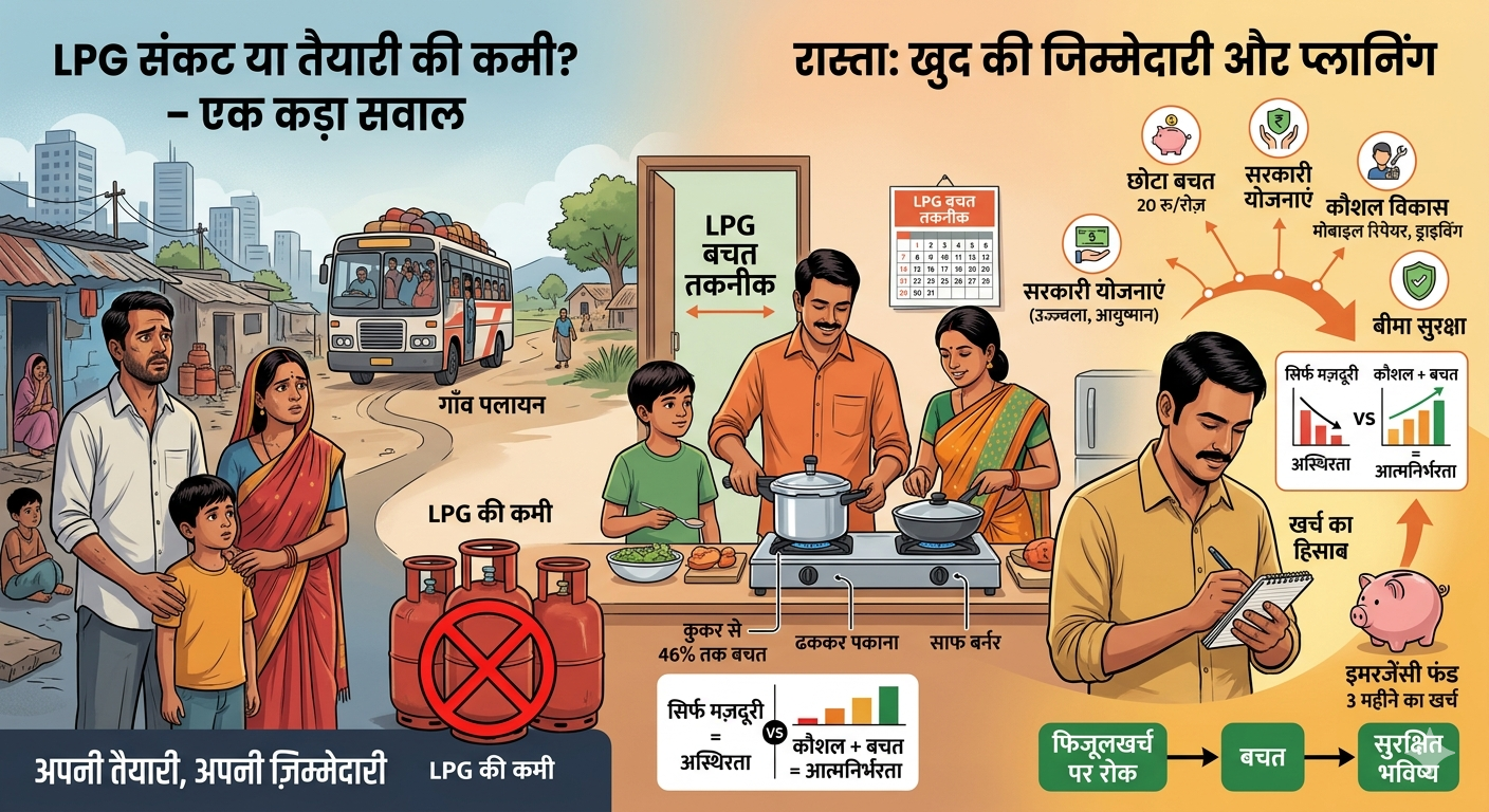 LPG गैस की कमी से भागते मजदूर: क्या सच में वे खुद जिम्मेदार हैं या सिस्टम?