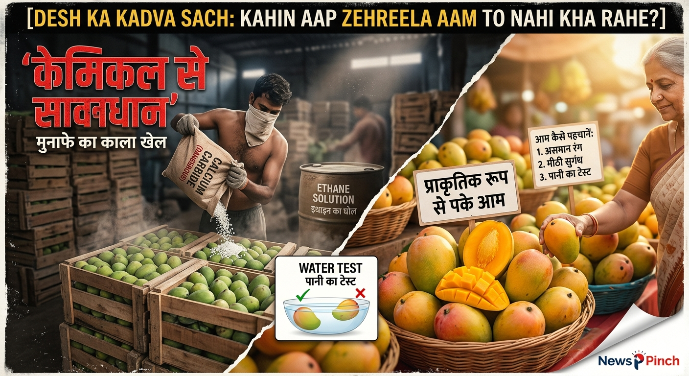 सावधान! कहीं आप मीठा जहर तो नहीं खा रहे? आम पकाने वाले खतरनाक केमिकल्स का हुआ बड़ा खुलासा