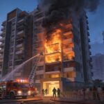 fire in high rise society