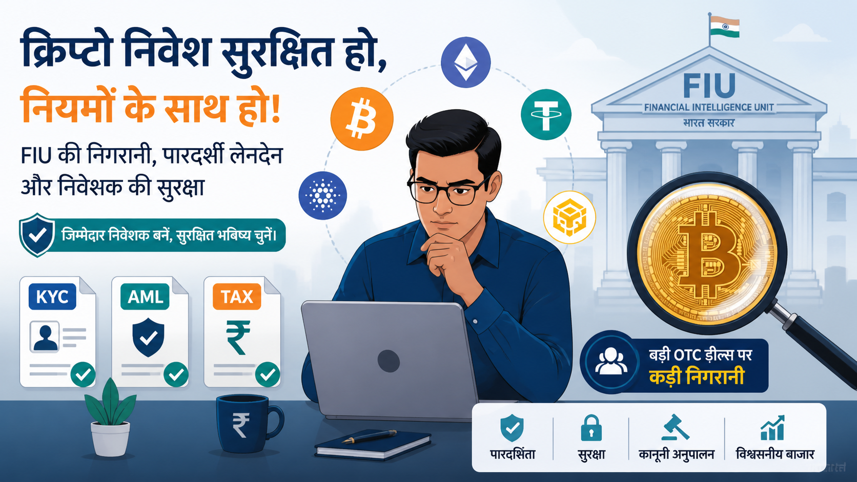 क्रिप्टो OTC डील्स पर FIU की कड़ी नजर: निवेशकों के लिए नए नियम और जोखिम