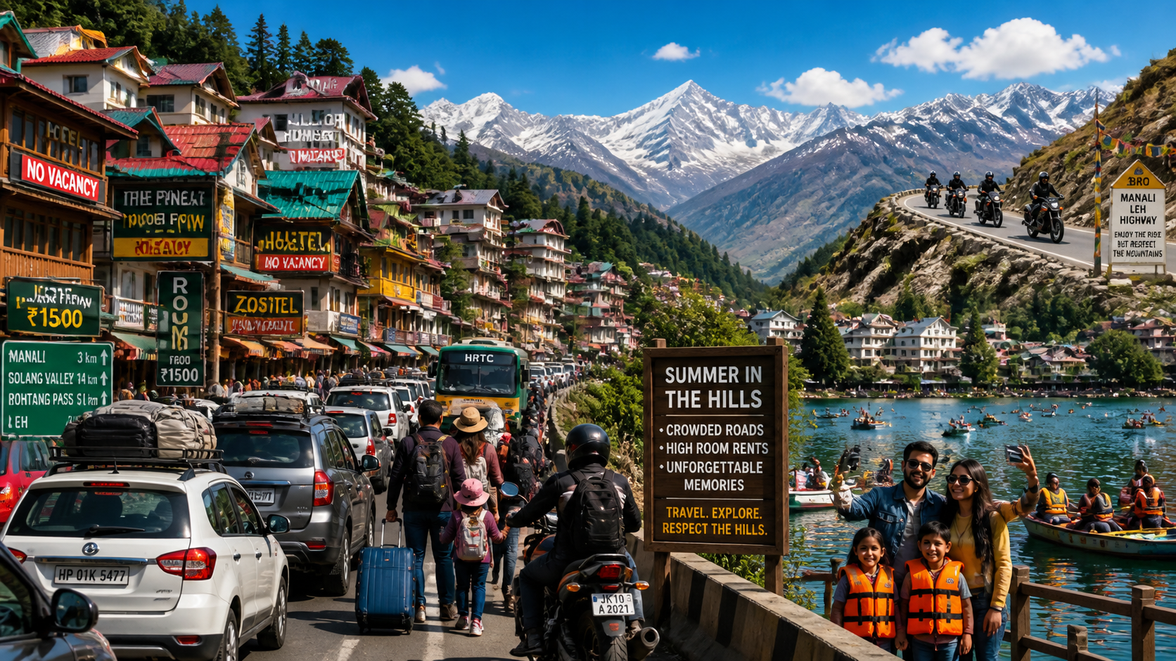 गर्मी की छुट्टियों में सबसे ज़्यादा भीड़ वाले टॉप 5 हिल स्टेशन: रूम रेंट, ट्रैफिक और घूमने की पूरी गाइड