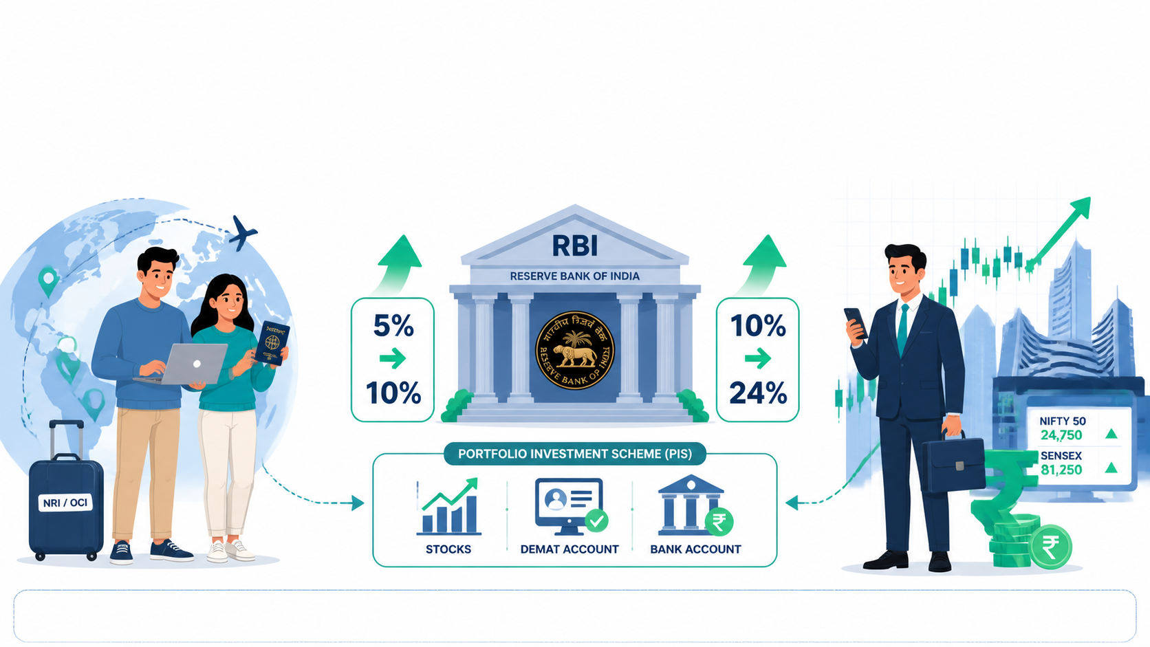 RBI ने NRI और OCI के लिए निवेश नियम आसान किए