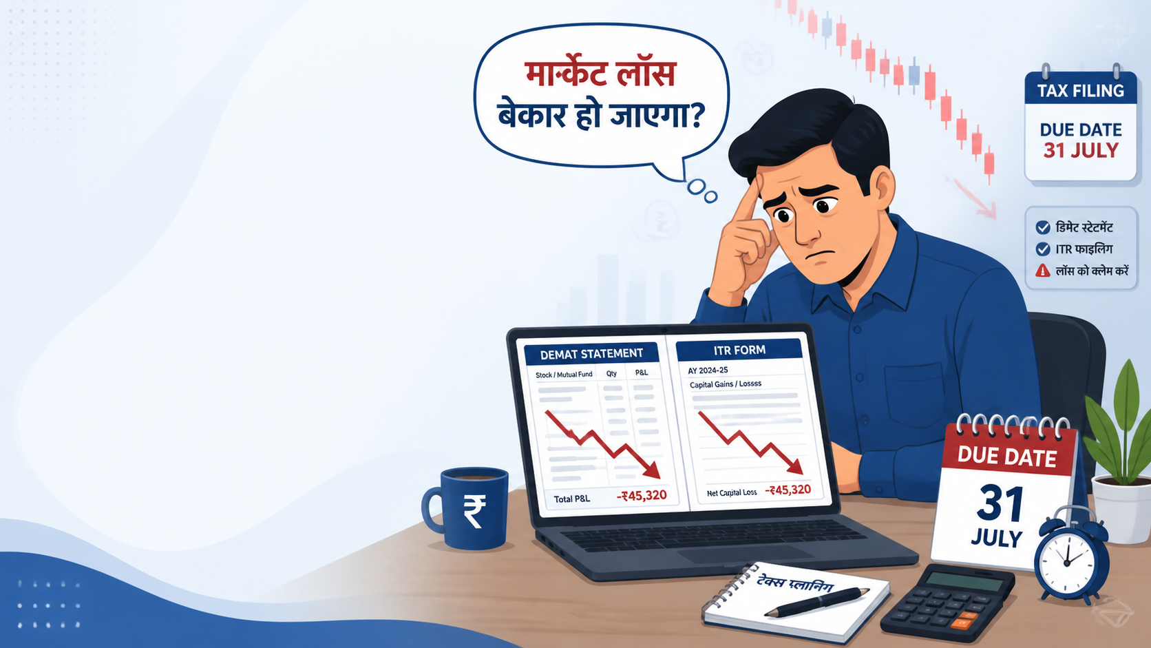 अगर ITR लेट भरे तो आपका मार्केट लॉस बेकार हो जाएगा